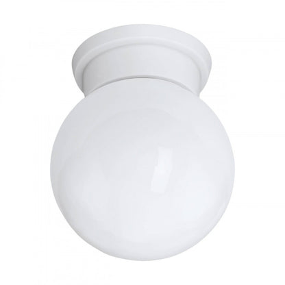 DURELO TECHO ESFERA VIDRIO BLANCO DM160 1X28W E27