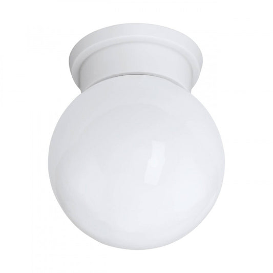 DURELO TECHO ESFERA VIDRIO BLANCO DM160 1X28W E27