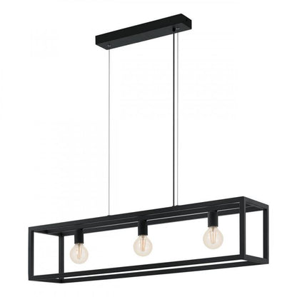 ELSWICK COLG ACERO NEGRO L1100 H1500 DM0  E27  3X60W IP20