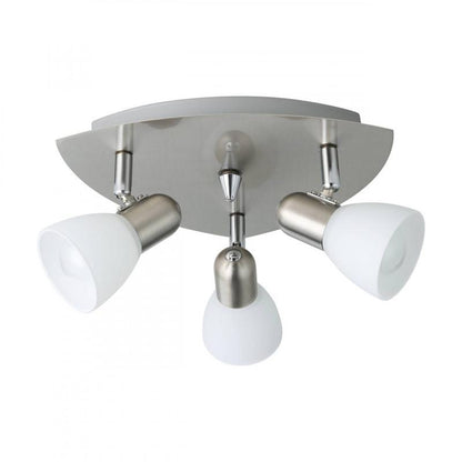 ENEA APLIQUE/LAMP TECHO NIQUEL MATE E14 3X40W