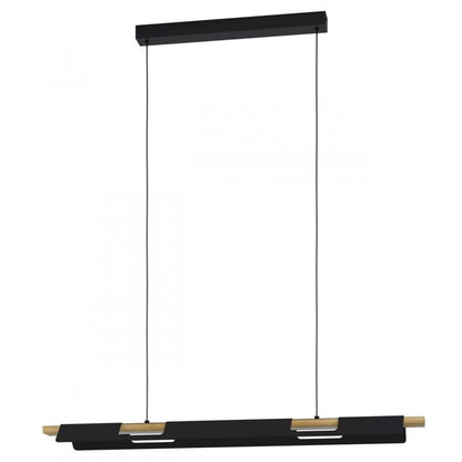 ERMUA COLG ACERO CAFÉ OSCURO L1000 H1100 3000K 3850lm 27W