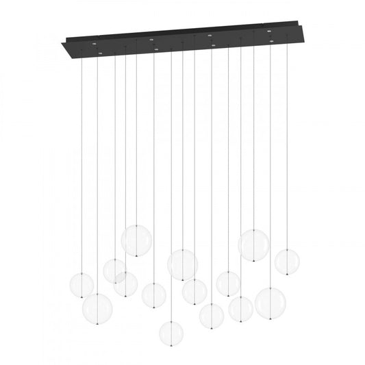 ESPARDELLO COLG ACERO NEGRO L10,56 DM1500 4080lm 8X5,4W