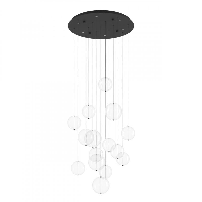 ESPARDELLO COLG ACERO NEGRO L1500 DM580 3060lm 6X5,4W