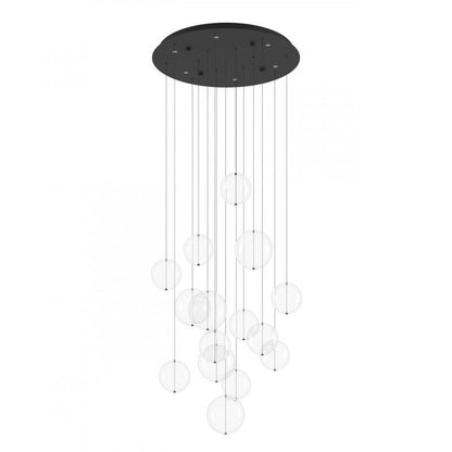 ESPARDELLO COLG ACERO NEGRO L1500 DM580 3060lm 6X5,4W