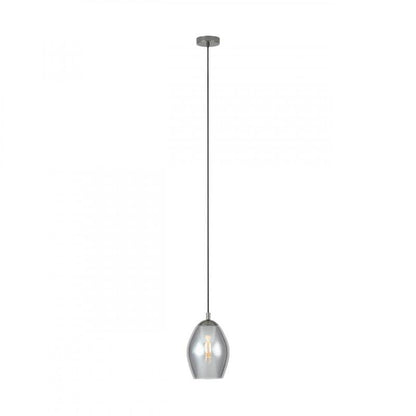 ESTANYS COLG ACERO NICKEL L0 H1500 DM190 E27 1X60W IP20