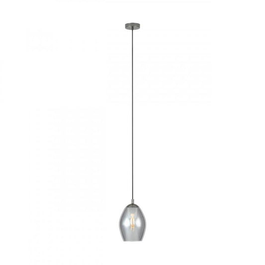 ESTANYS COLG ACERO NICKEL L0 H1500 DM190 E27 1X60W IP20