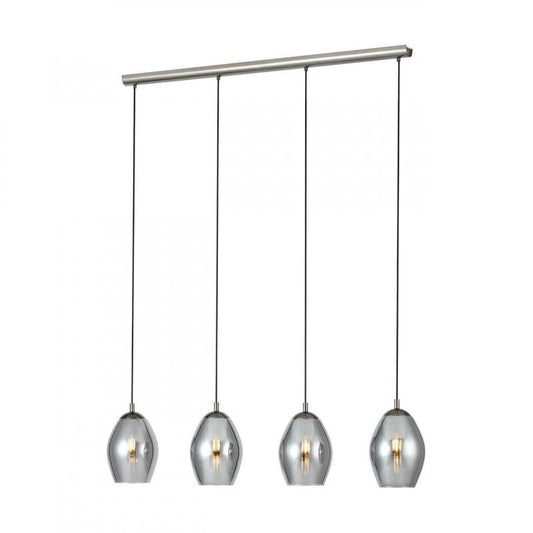 ESTANYS COLG ACERO NICKEL L1130 H1500 DM0 E27 4X60W IP20