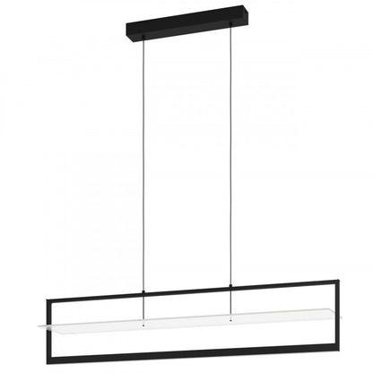 FARNETA COLG ALUM ACERO  L980 H1500 3000K LED 3600lm 2X15W