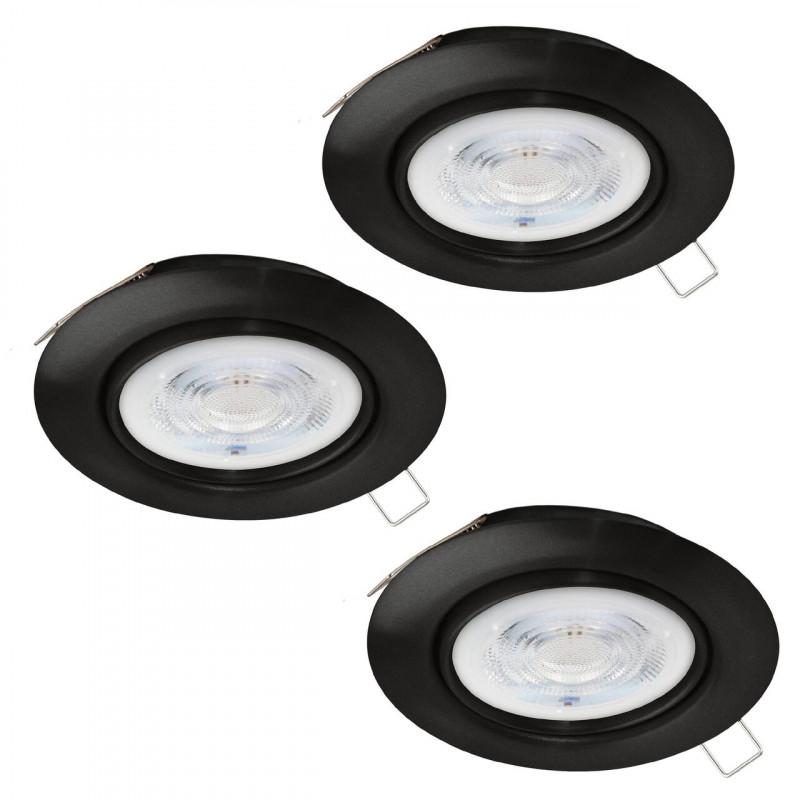 FAVAZZINA EMB ACERO NEGRO L0 H0 DM88 2700K GU10 3X4W IP20