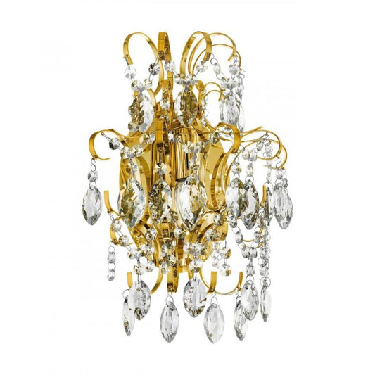 FENOULLET 1 LAMP APLIQUE ACERO DORADO L290 H370 E14 1X25W