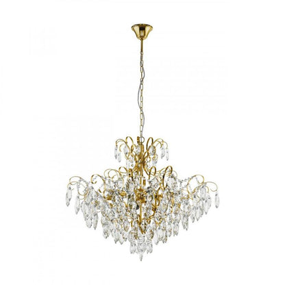 FENOULLET 1 LAMP COLG ACERO DORADO H1210 DM735 E14 9X25W