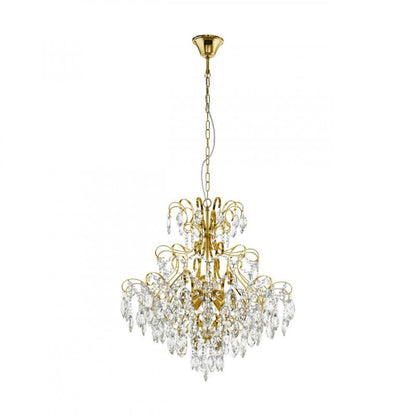 FENOULLET 1 LAMP COLG ACERO DORADO H1210 DM575 E14 5X25W