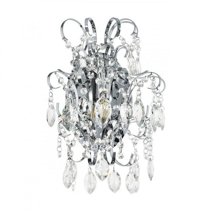 FENOULLET APLIQUE ACERO CROMO L290 H370 E14 1X25W IP20