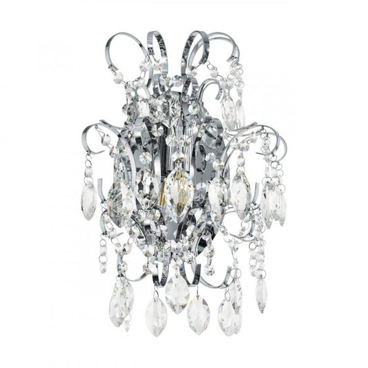 FENOULLET APLIQUE ACERO CROMO L290 H370 E14 1X25W IP20