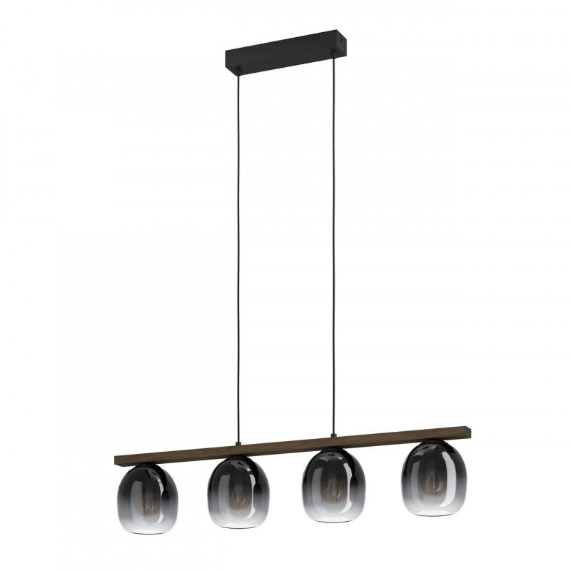 FILAGO COLG ACERO CAFÉ OSCURO L880 H1100 E27 4X40W IP20