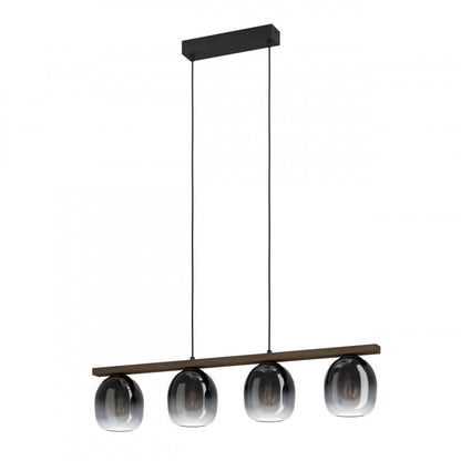 FILAGO COLG ACERO CAFÉ OSCURO L880 H1100 E27 4X40W IP20