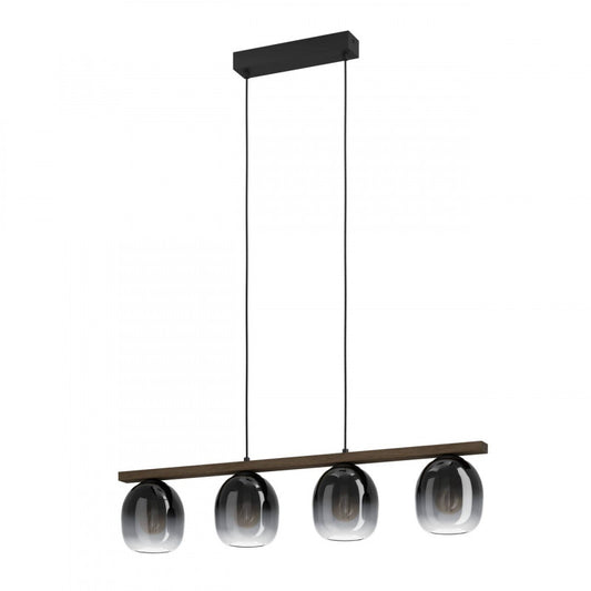 FILAGO COLG ACERO CAFÉ OSCURO L880 H1100 E27 4X40W IP20