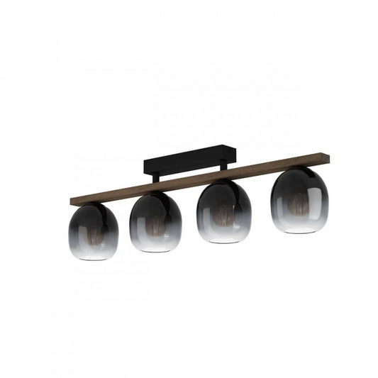 FILAGO TECHO ACERO CAFÉ OSCURO L880 H250 E27 4X40W IP20