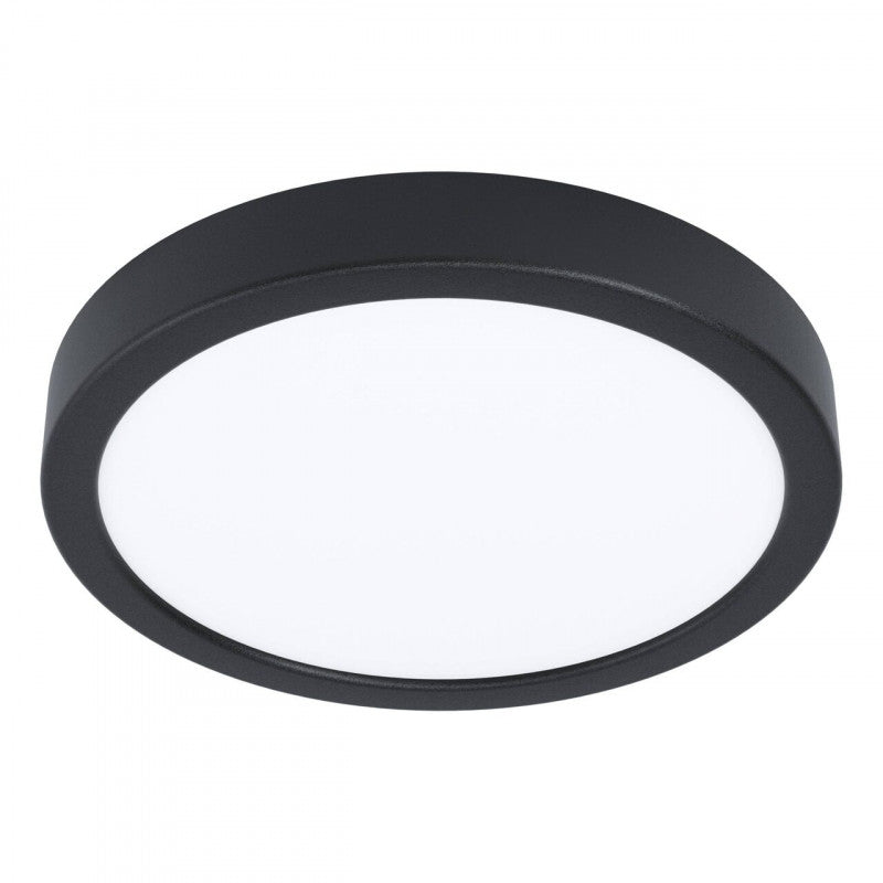 FUEVA 6 SP PLASTICO NEGRO  H25 DM211 2795K 1550LM 11,5W IP20