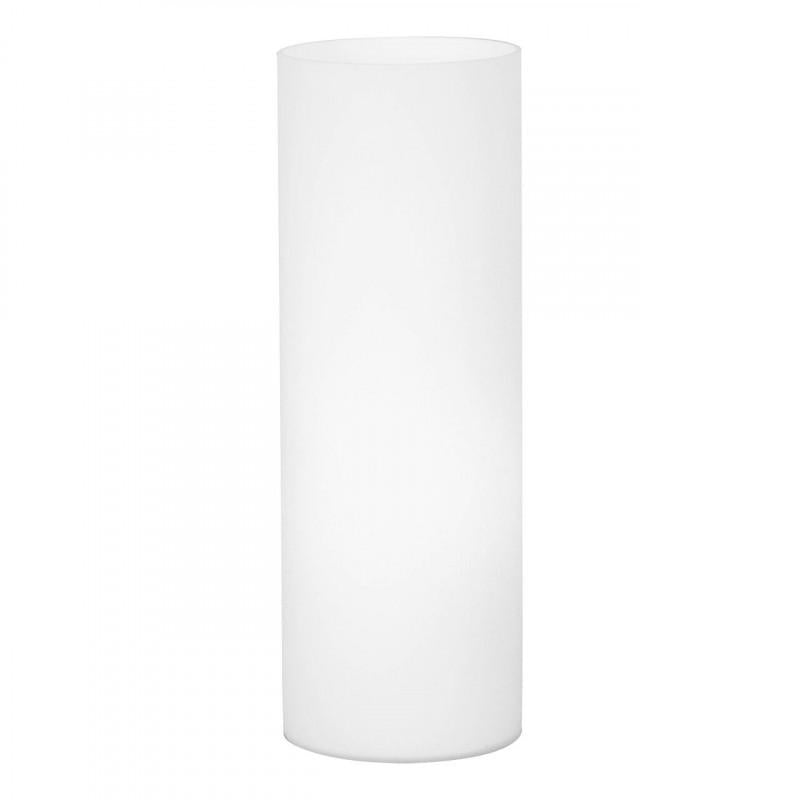 GEO SOBREMESA CILINDRO VIDRIO BLANCO H350 1X60W E27