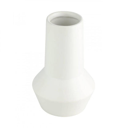HIRADO JARRÓN DE CERÁMICA BLANCO L0 H200 DM130