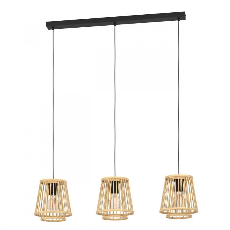 HYKEHAM COLG ACERO NEGRO L910 H1100 DM0 E27 3X40W IP20