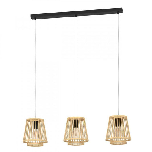 HYKEHAM COLG ACERO NEGRO L910 H1100 DM0 E27 3X40W IP20