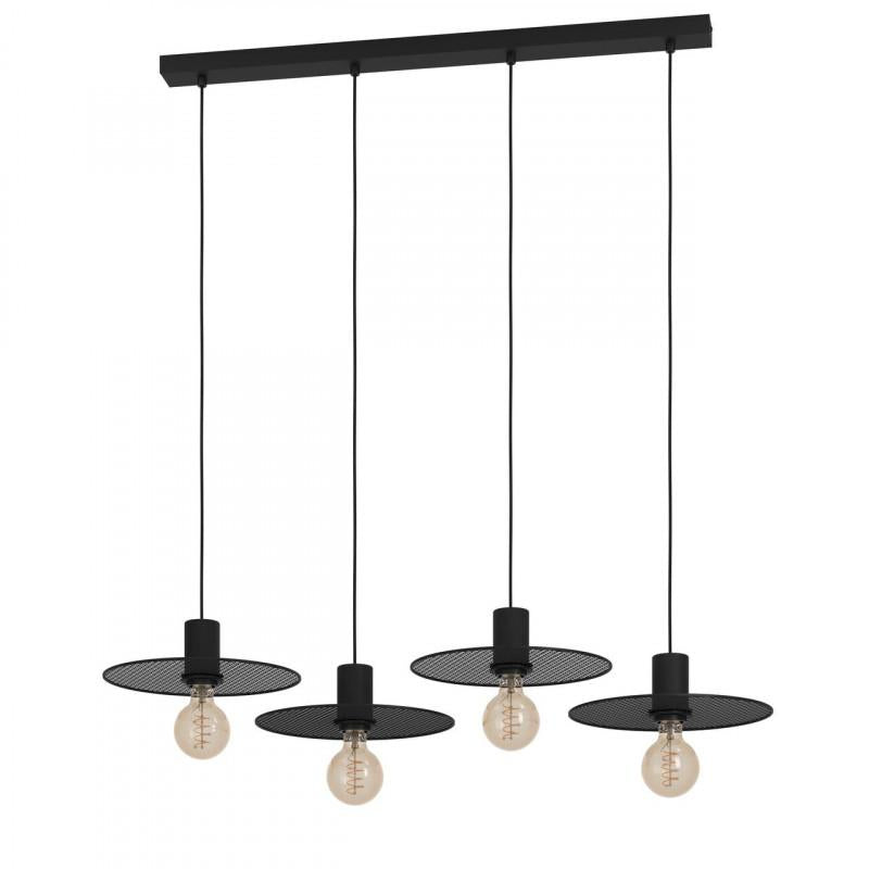 IKESTON COLG ACERO NEGRO L980 H1100  E27 4X40W IP20