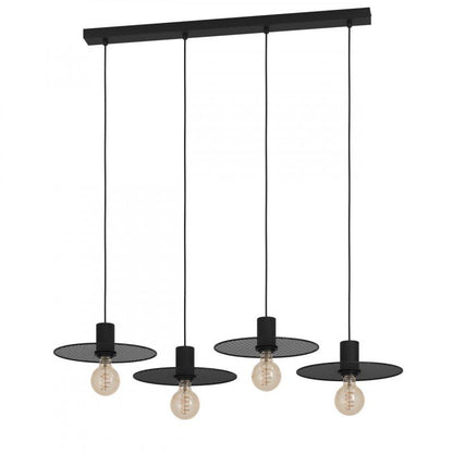 IKESTON COLG ACERO NEGRO L980 H1100  E27 4X40W IP20
