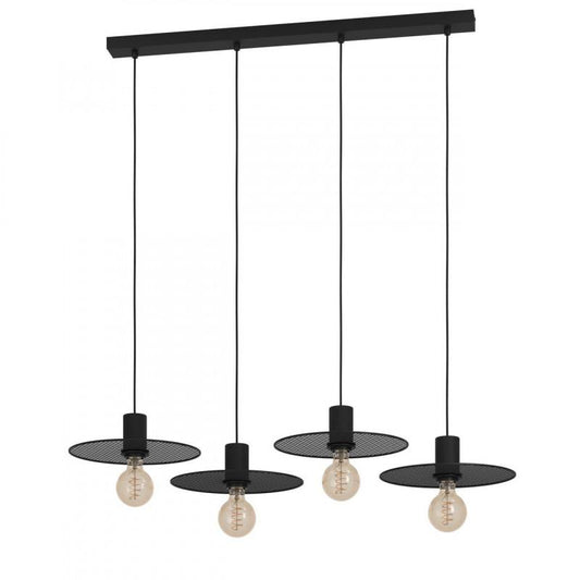 IKESTON COLG ACERO NEGRO L980 H1100  E27 4X40W IP20