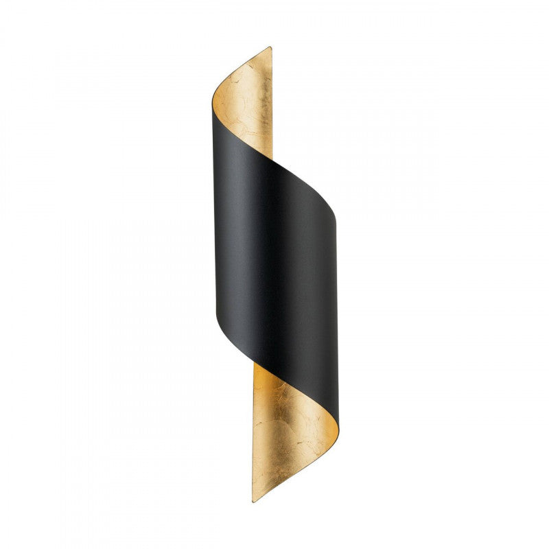 JABALOYAS APLIQUE MURO NEGRO DORADO H630 1X40W E27