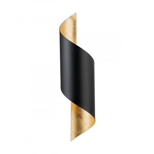 JABALOYAS APLIQUE MURO NEGRO DORADO H630 1X40W E27