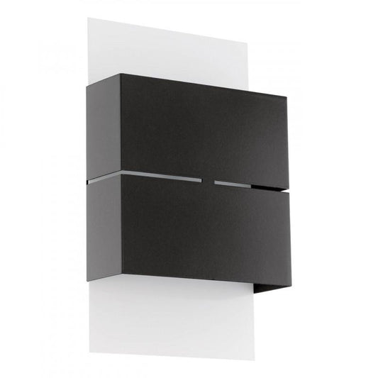 KIBEA APLIQUE EXT. NEGRO GALVAN. 2X2.5W LED 380lm