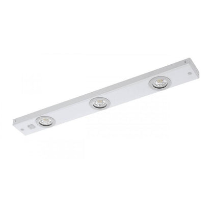 KOB LED APLIQUE MUEBLE COCINA ACERO BLANCO 3X2.3W 780lm
