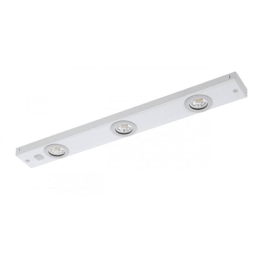 KOB LED APLIQUE MUEBLE COCINA ACERO BLANCO 3X2.3W 780lm