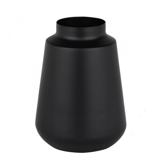 LABASON FLORERO METALICO ACERO NEGRO H165 DM120