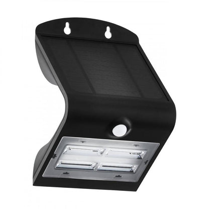 LAMOZZO APLIQUE PLASTICO NEGRO L140 H210 SOLAR-LED 3,2W IP54