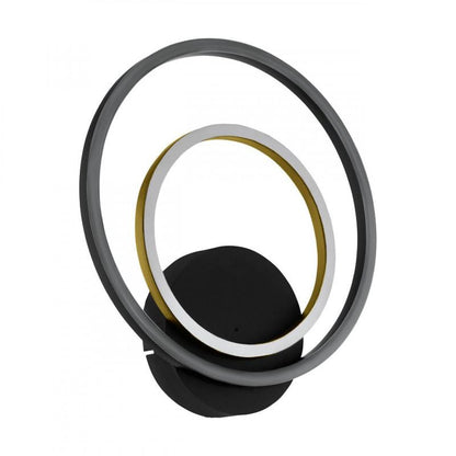 LANACERA APLIQUE ACERO L300 H325 3000K LED1700lm