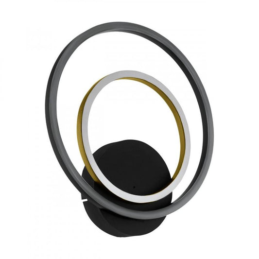 LANACERA APLIQUE ACERO L300 H325 3000K LED1700lm