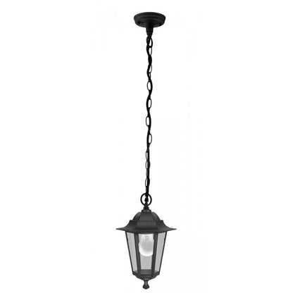 LATERNA 4 LAMP COLG EXT. NEGRO H900 1X60W E27