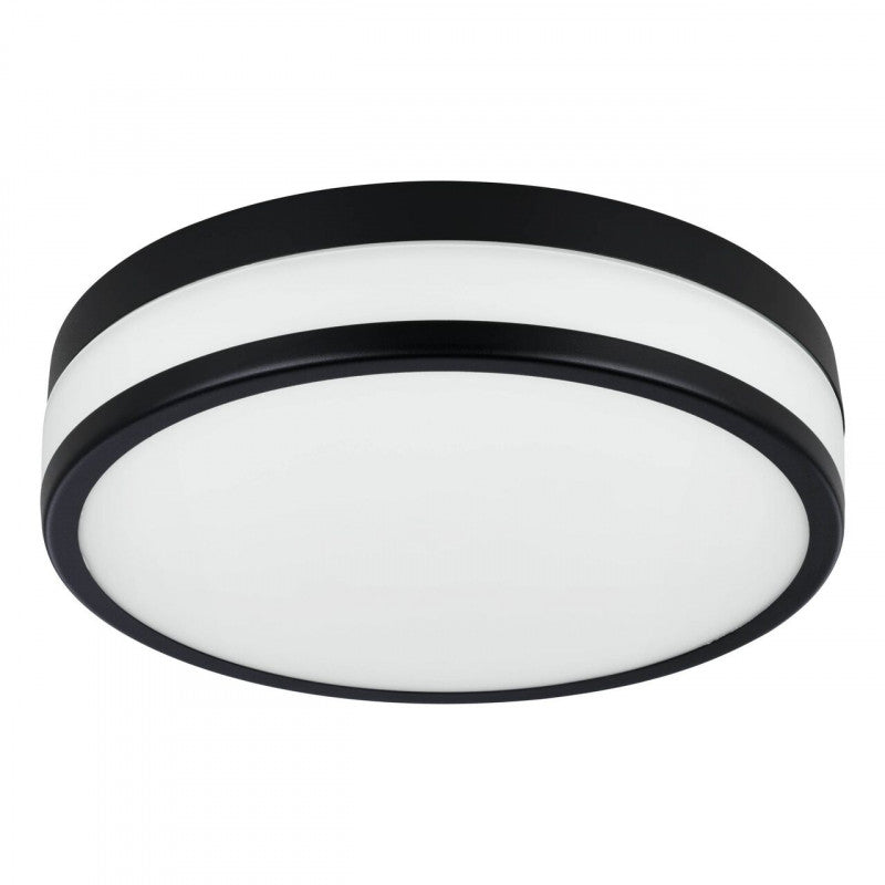 LED PALERMO T/M ACERO NEGRO H75 DM300 3000K LED 3X5,7W IP44