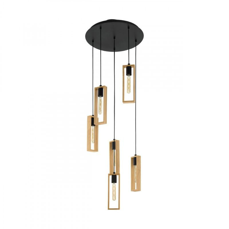 LITTLETON LAMP COLG CASCADA RECT DM500 6X60W E27