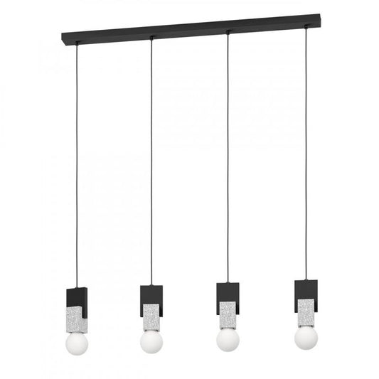 LOBATIA LAMP COLG ACERO MADERA L925 H1100 E27 4X40W IP20