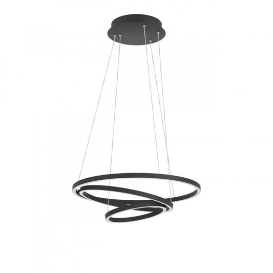 LOBINERO-Z COLG ALUM ACERO NEGRO  H1100 DM580 3545K LED IP20
