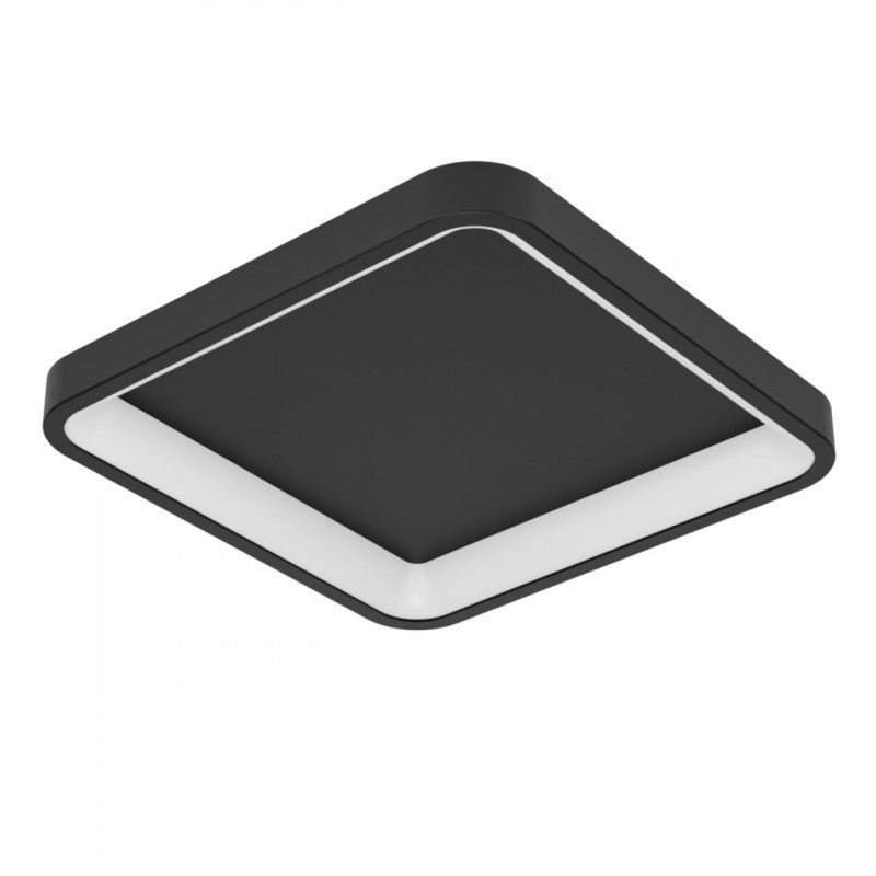 LORETELLO-Z TECHO ACERO NEGRO L350 H75 2765K LED 2500LM IP20