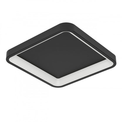 LORETELLO-Z TECHO ACERO NEGRO L350 H75 2765K LED 2500LM IP20