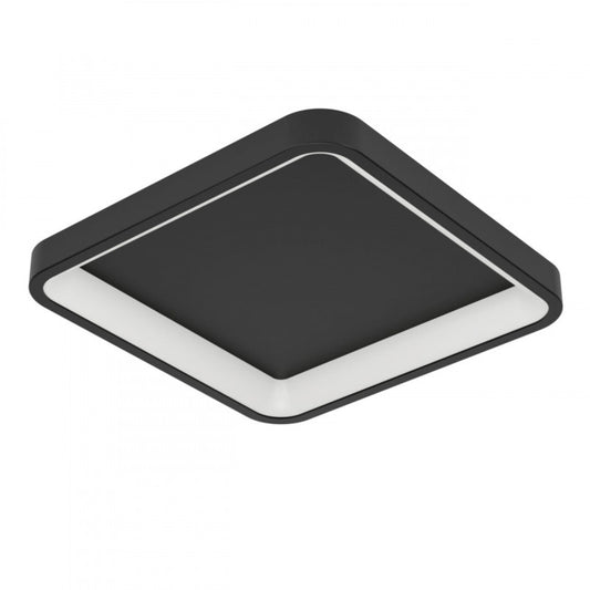 LORETELLO-Z TECHO ACERO NEGRO L350 H75 2765K LED 2500LM IP20