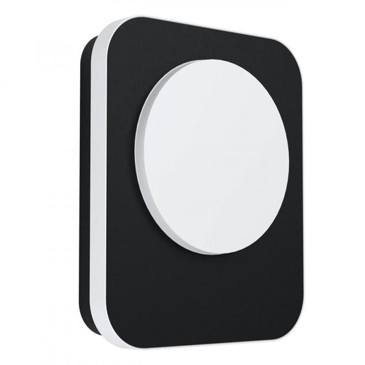 MADRIZ APLIQUE ALUM NEGRO L230 H190 3000K LED 993lm 9W IP44
