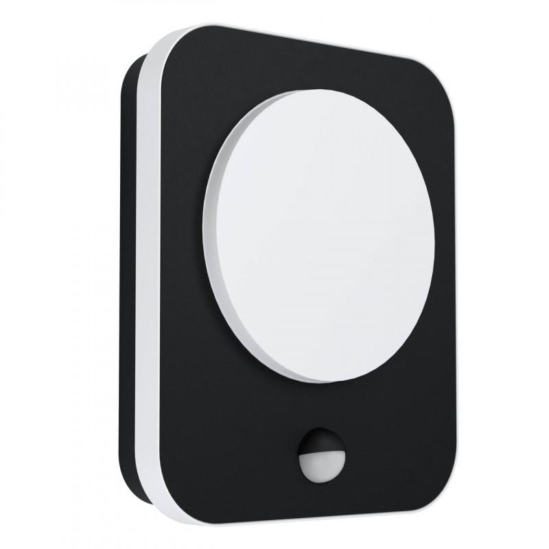 MADRIZ APLIQUE ALUM NEGRO L230 H190 3000K LED 993lm 9W IP44