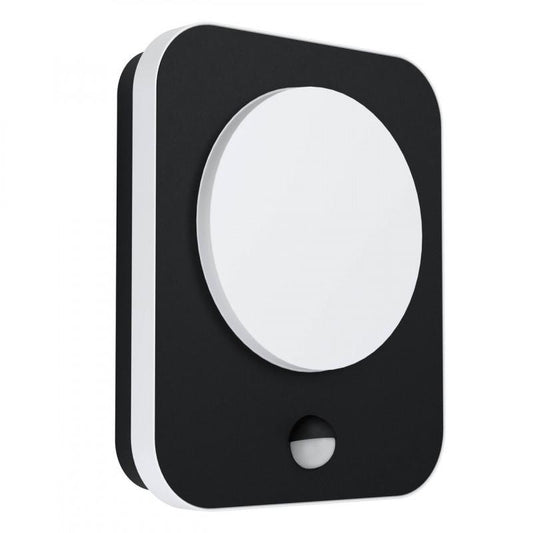 MADRIZ APLIQUE ALUM NEGRO L230 H190 3000K LED 993lm 9W IP44